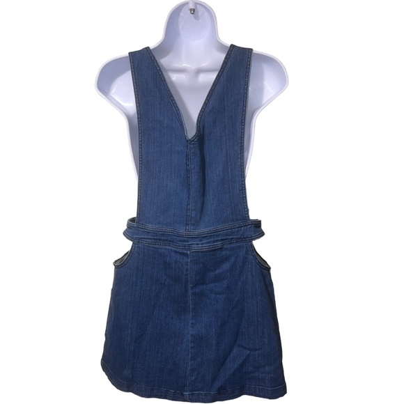 Bullhead Denim Jean Pull On Jumper Overall Dress - XS - Picture 5 of 13